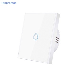 Hanproman&gt; แผงสวิตช์ไฟ Led 1Gang มาตรฐาน EU UK คริสตัล สําหรับติดตกแต่งผนังบ้าน