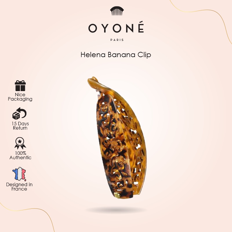 Oyone Paris Helena Banana Clip Classic Essential Hair Clip Hair Claw Sepit Rambut Banana夹