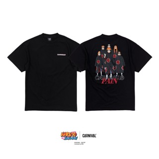 เวรเอ้ย  เสื้อยืด Carnival X Naruto Shippuden Pain T-Shirt Black