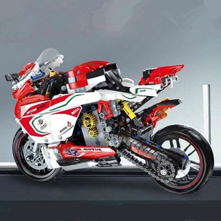 Mv Agusta F3 บล็อคตัวต่อรถจักรยานยนต์ เมืองอิฐ ของเล่นเทคนิค สําหรับเด็กผู้ชาย ผู้หญิง 85005