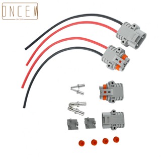 【ONCEMOREAGAIN】1 Pair of FOR Anderson 50 Amp 600V 10AWG Grey Forklift Cable Power Connectors