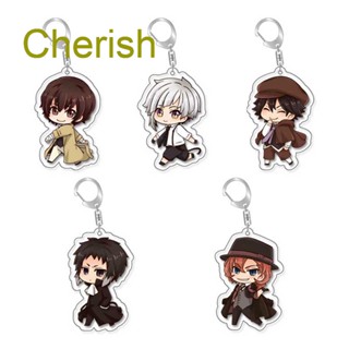 Cherish พวงกุญแจอะคริลิค ลายการ์ตูนอนิเมะ Bungo Stray Dogs สองด้าน เครื่องประดับ สําหรับแฟนคลับ