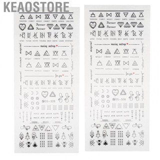 Keaostore Nail  Art Letter Strip  Water Transfer