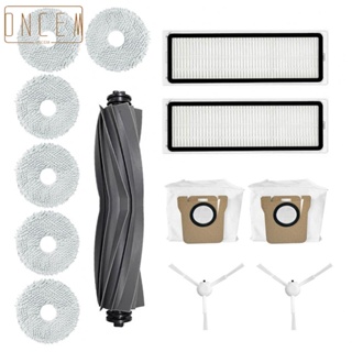 【ONCEMOREAGAIN】Mop Cloth Kit 2*Dust Bags 2*Filters 6*Mop Cloths For Dreame Bot Rubber Treads