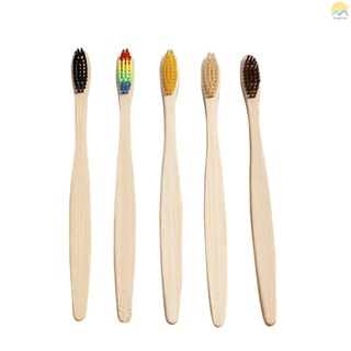 5Pcs/Set Natural Bamboo Toothbrushes Soft Bristles Bamboo Handle  for Home Hotel Travel Use ~Merach HOT