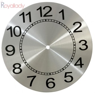 #ROYALLADY#Clock หน้าปัดอลูมิเนียม คุณภาพสูง 243 มม. สีเงิน