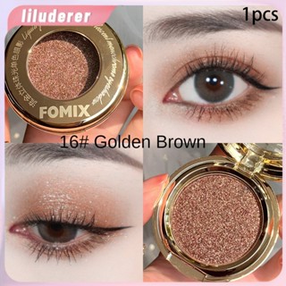 Fomix Flow Gold สามมิติ Pearlescent Monochrome Eye Shadow Fine Flash สีฟักทอง Matte Glitter Earth Color Eye Shadow Palette แต่งหน้า HO