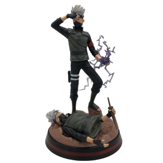 Spot Naruto fast wind animation model Hatake Kakashi copy Ninja Sharingan Kaminari Giri GK action character 32cm 1/6 statue toy