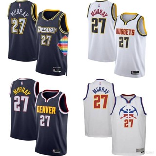 เสื้อกีฬาแขนกุด ลายทีม NBA Jersey Denver Nuggets Murray สไตล์คลาสสิก พลัสไซซ์ สําหรับผู้ชาย และผู้หญิง 2022