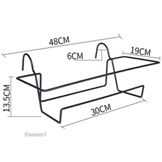[Fenteer1] กล่องแขวนกระถางดอกไม้ สําหรับระเบียง กลางแจ้ง