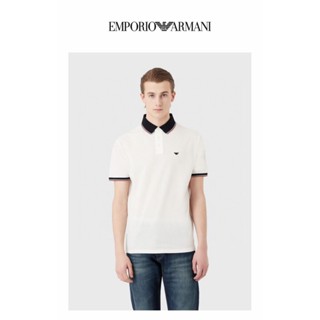 **do** เสื้อคอโปโล Emporio Armani มี 2 สีให้เลือก ผ้าปริเก้ ของผู้ชาย สินค้าใหม่ ของแท้