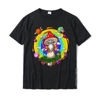 New Gildan เสื้อยืดผ้าฝ้าย พิมพ์ลายเห็ด แฟนตาซี เทศกาล Psychedelic สไตล์ฮิปปี้ สําหรับผู้ชาย