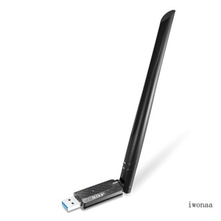 Iwo อะแดปเตอร์ไวไฟ USB 3 0 1300Mbps Dual Band 5 8GHz 867Mbps 2 4GHz 300Mbps สําหรับคอมพิวเตอร์