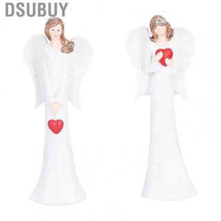 Dsubuy Resin Sculpture  Beautiful Angel Statue Fine Workmanship for Bedroom Anniversary Wedding Study