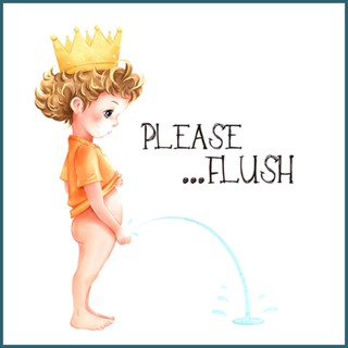 สติกเกอร์ ลาย If You Miss มีกาวในตัว สําหรับตกแต่งห้องน้ําเด็ก