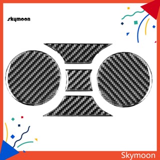 Skym* สติกเกอร์คาร์บอนไฟเบอร์ น้ําหนักเบา มีกาวในตัว กันฝุ่น สีดํา สําหรับ Toyota Tundra 2014-2018 5 ชิ้น