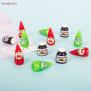 [Asegreen] ซอสมะเขือเทศจิ๋ว 1:12 สําหรับตกแต่งบ้านตุ๊กตา 10 ชิ้น ต่อชุด