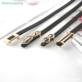 [Beautyupyang] ใหม่ เข็มขัดหนังแฟชั่น หัวเข็มขัดโลหะ สําหรับผู้หญิง