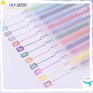 LILY 12 สี / เซต ปากกาเจล สร้างสรรค์ เครื่องเขียน ของขวัญ เขียน เครื่องมือวาดภาพ ลงนาม ปากกา