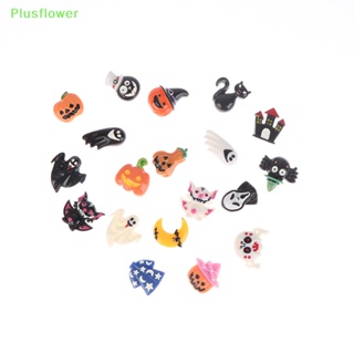 (Plusflower) 2 ชิ้น ฮาโลวีน ผี ฟักทอง โครงกระดูก เคสโทรศัพท์ ตกแต่งอุปกรณ์ผม ใหม่