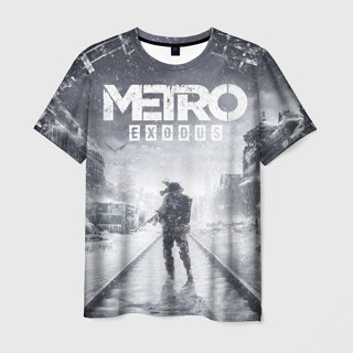 เสื้อยืด พิมพ์ลาย "METRO EXODUS" 3 มิติ สําหรับผู้ชาย