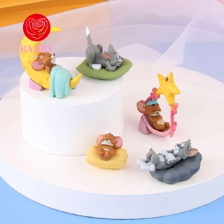 BARRY Tom &amp; Jerry ตุ๊กตาฟิกเกอร์ PVC รูปหนู และแมว ขนาดมินิ ของเล่นสําหรับเด็ก