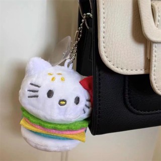 พวงกุญแจ จี้ตุ๊กตาการ์ตูน Hello Kitty Burger KT Cat น่ารัก สําหรับห้อยกระเป๋า