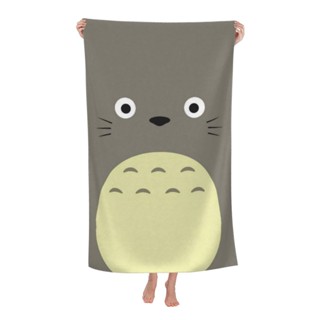 My Neighbor Totoro ผ้าขนหนูชายหาด แบบนิ่ม ดูดซับน้ําได้ดี แห้งเร็ว ขนาด 70x140 ซม.