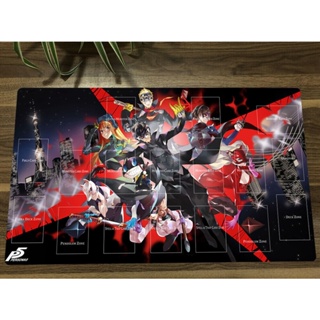 แผ่นรองเมาส์ ลายการ์ตูนอนิเมะ Persona 5 Yugioh Playmat CCG TCG พร้อมแผ่นรองเมาส์ Zones 14