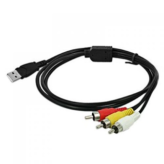 Rich2.br อะแดปเตอร์สายเคเบิ้ล USB เป็น 3RCA สําหรับ TV Mac PC