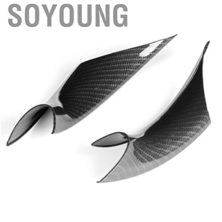 Soyoung 2pcs Interior Door Pull Handle Cover Trim Carbon Fiber Style Fit for 3 Series 4 F30 F80 F82 F33 Car Decoration