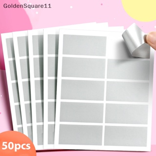 Goldensquare สติกเกอร์ฉลาก ป้องกันรอยขีดข่วน สําหรับงานปาร์ตี้ 50 ชิ้น