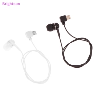 Brightsun ใหม่ ชุดหูฟังสเตอริโอ โมโน ไมโคร USB แบบมีสาย 1 ชิ้น