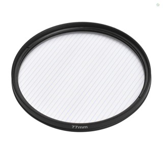 (adspth)ฟิลเตอร์เลนส์กระจก 77 มม. สีฟ้า สําหรับกล้อง DSLR