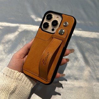 เคสโทรศัพท์มือถือหนัง พร้อมสายคล้องมือ และช่องใส่บัตร หรูหรา สําหรับ iPhone 14 Pro Max 14 Plus 13 12 11