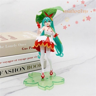 MALCOLM โมเดลฟิกเกอร์ PVC อนิเมะ Miku Hatsune Miku Kawaii Thumbelina Vocaloid Wonderland Miku ขนาด 21 ซม. สําหรับแฟนคลับ