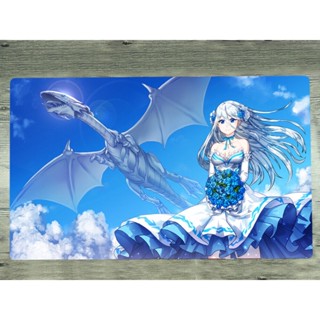 Yu-gi-oh! Kisara &amp; Blue-Eyes White Dragon TCG CCG Playmat แผ่นรองเมาส์ สําหรับเล่นเกม