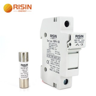 Risin ฟิวส์ป้องกันวงจร พลังงานแสงอาทิตย์ PV 6A~30A DC 500V 800V 1000V