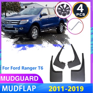 บังโคลนรถยนต์ อุปกรณ์เสริม สําหรับ Ford Ranger T6 P375 2011~2018 2012 2013 2014 2015 4 ชิ้น