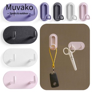 MUVAKO 4 ชิ้น ห้องน้ํา ตะขอ สร้างสรรค์ ผูกยี่ ห้องน้ํา กาว ตะขอแขวนผนัง ตกแต่ง สร้างสรรค์ กาว เสื้อโค้ท ตะขอกุญแจ