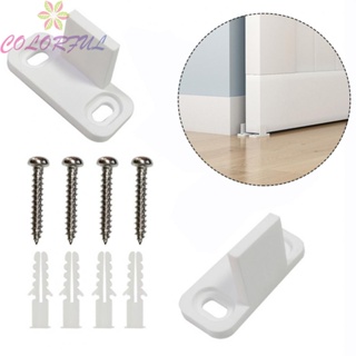 【COLORFUL】Bottom Guide Strong Impact White 2Pcs 2x Carbon Steel For Sliding Door