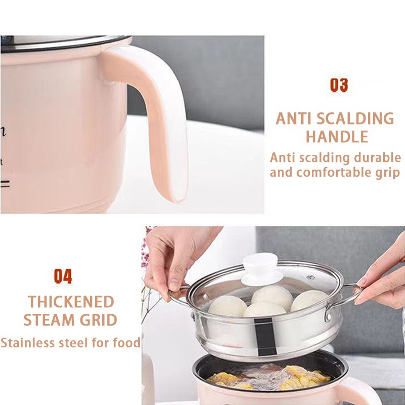 Save cohesion 1.2l กระทะทอดแบบพกพา กระทะไฟฟ้า / กระทะทอดไฟฟ้าอเนกประสงค์ / ฟรีไฟฟ้า