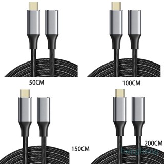 Bang สายเคเบิลต่อขยาย 5A Type C เป็น USB C ตัวผู้ เป็นตัวเมีย USB3 1 100W 0 5 1 1 5 2 ม.