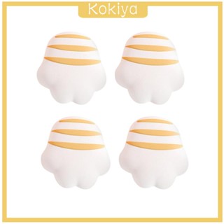 [Kokiya] อุปกรณ์ป้องกันมุม พิมพ์ลายอุ้งเท้า สําหรับเด็ก 4 ชิ้น