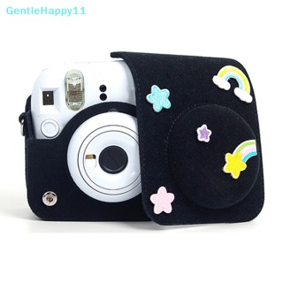 Gentlehappy กระเป๋าเคสใส่กล้อง แบบพกพา พร้อมสายคล้องไหล่ ปรับได้ สําหรับ Fujifilm Instax Mini 12 Felt 1 ชิ้น