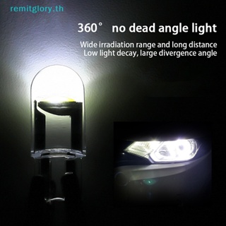 Remitglory หลอดไฟติดป้ายทะเบียนรถยนต์ LED T10 194 168 W5W 2825 COB 6000K UK TH 10 ชิ้น