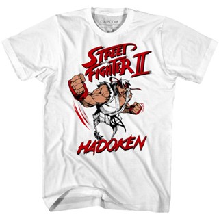 พร้อมส่ง เสื้อยืดแขนสั้น พิมพ์ลายคาราเต้ Street Fighter สไตล์เรโทร คลาสสิก สําหรับผู้ชาย