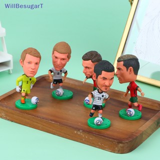 [WillBesugarT] ตุ๊กตาฟิกเกอร์ PVC รูปดาว Haaland De Bruyne Gerrard Sancho ขนาดเล็ก 2.5 นิ้ว