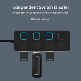 ฮับอะแดปเตอร์แยก USB 4 พอร์ต หลายช่อง [countless.th]