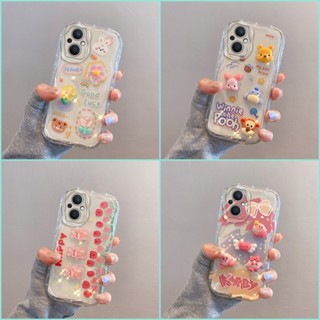 เคส OPPO RENO 8Z RENO 7Z RENO 7PRO 5G ตุ๊กตาสามมิติ สีใส การ์ตูน กรณีป้องกันโทรศัพท์มือถือ TY4